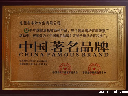 中国著名品牌荣誉称号